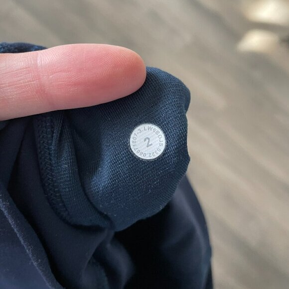 Lululemon 2022 Align Crop 23" High Rise Pull On Yoga Leggings True Navy Blue 2 - Picture 9 of 9